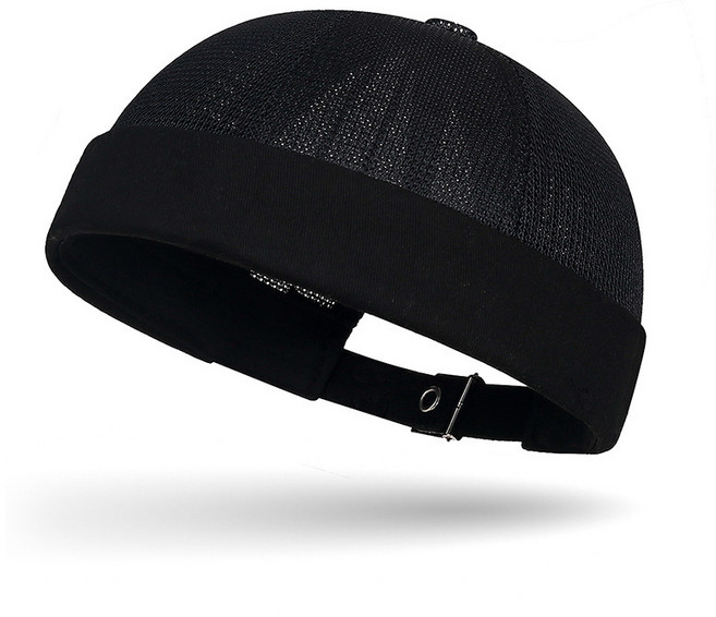 패션 힙합 스타일 메쉬 브레멀 캡 통기성 소재 사이즈 조절 가능 남녀공용 심플 솔리드 컬러 일상/아웃도어