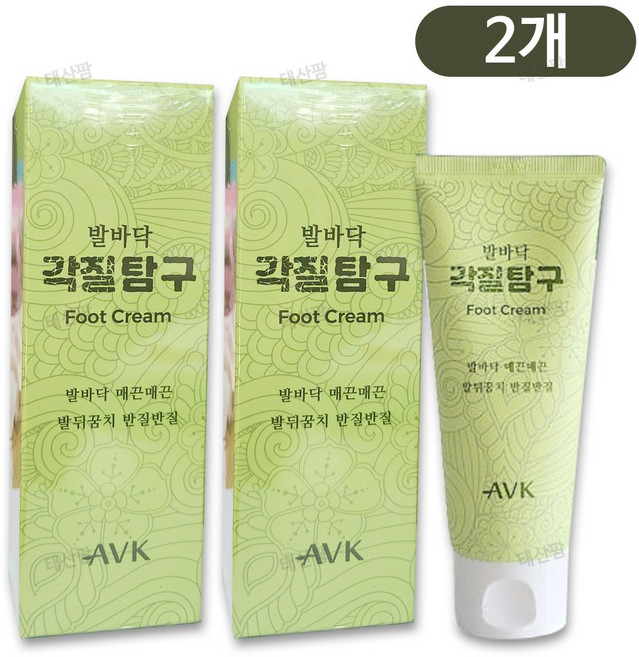 각질탐구 풋크림 고운 발 뒤꿈치 발각질 제거제 크림, 100ml, 2개, 1개입
