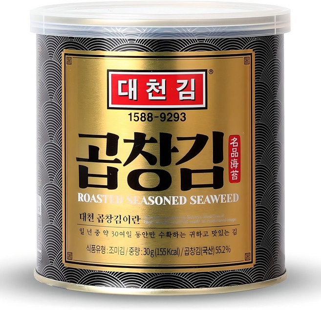 대천김 곱창김 캔, 30g, 1개