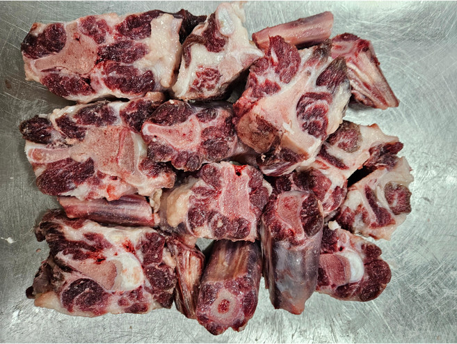 한우 투뿔 소꼬리 1.2kg (냉동)절단, 1개