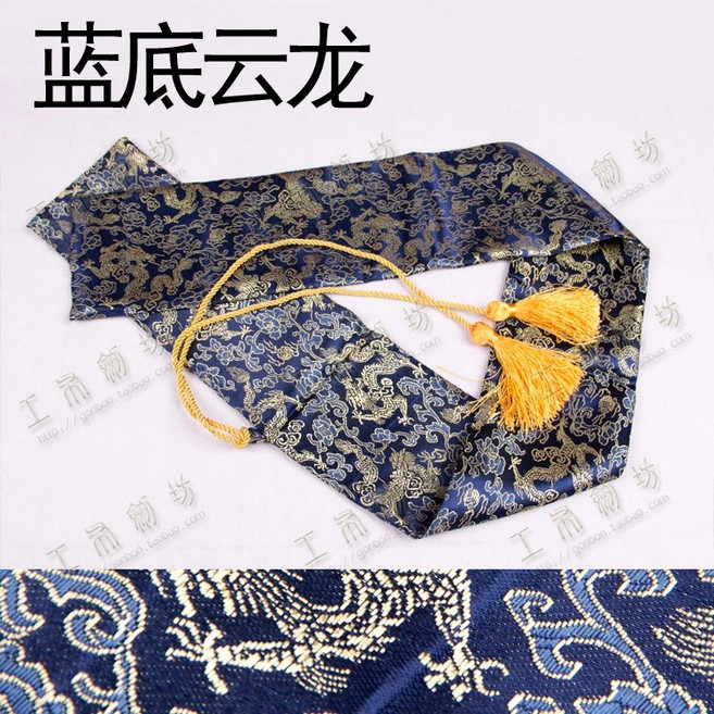 일본 죽도 케이스 검보관 바탕 목검 깅엄체크 호구가방, 1개, 구름과 용이 있는 파란색 배경