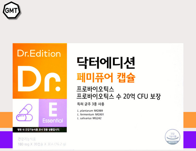 에프앤디넷 닥터에디션 페미퓨어 캡슐 여성 질 유산규 180mg x 90캡슐 (3개월분), 90정, 1개