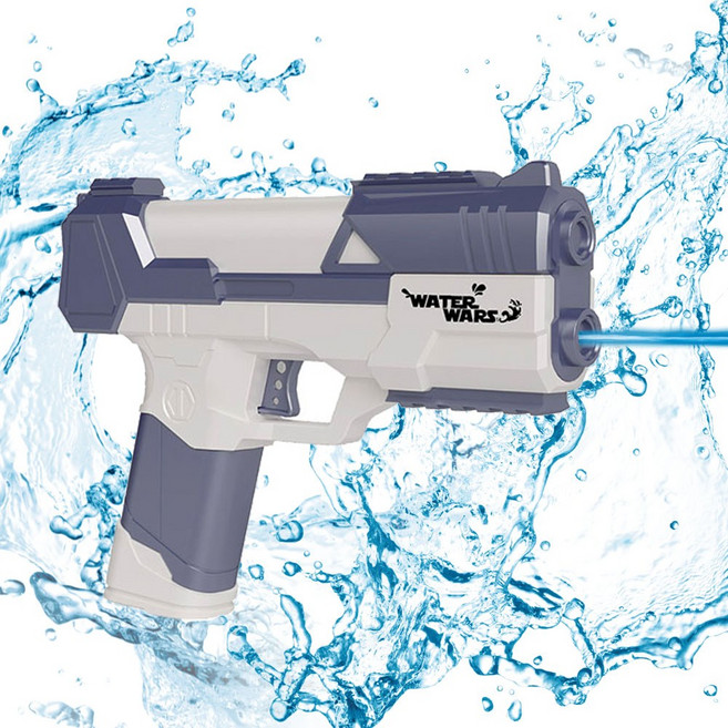 워터워즈 전동 물총 시리즈 워터건 워터밤 축제, 글록-실버블루, 1개