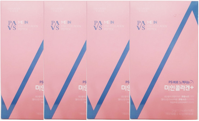 PS 바로느껴지는 미인 콜라겐+ 엘라스틴, 4박스, 14회분