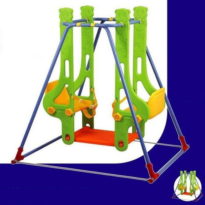 쿠쿠토이즈 2인용 실내그네 놀이터 놀이기구 장난감 all+58508TF