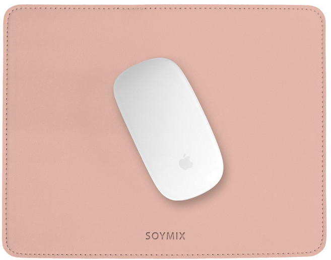 소이믹스 가죽 마우스패드 스퀘어 SOL5S, 인디핑크, 1개