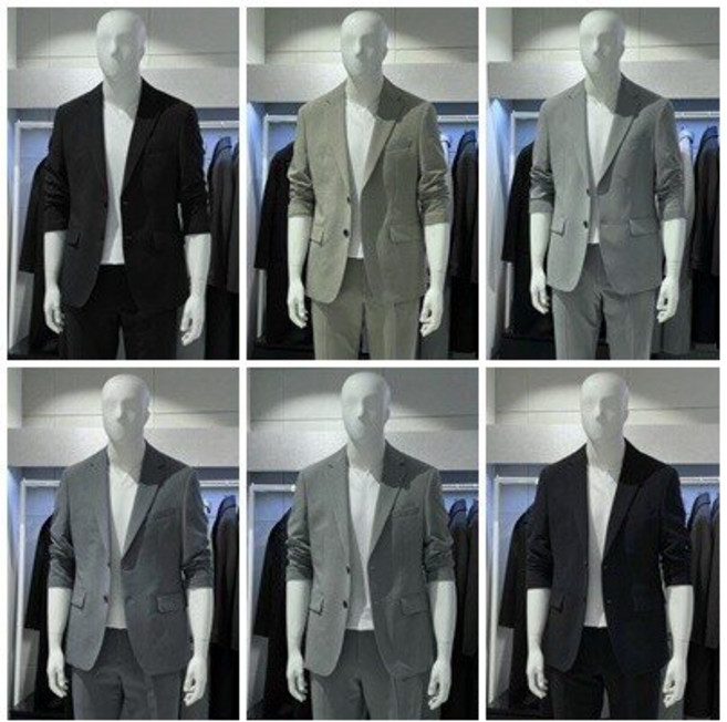 트루젠 남성 봄여름 기본핏 스판 캐주얼 자켓 비지니스 콤비