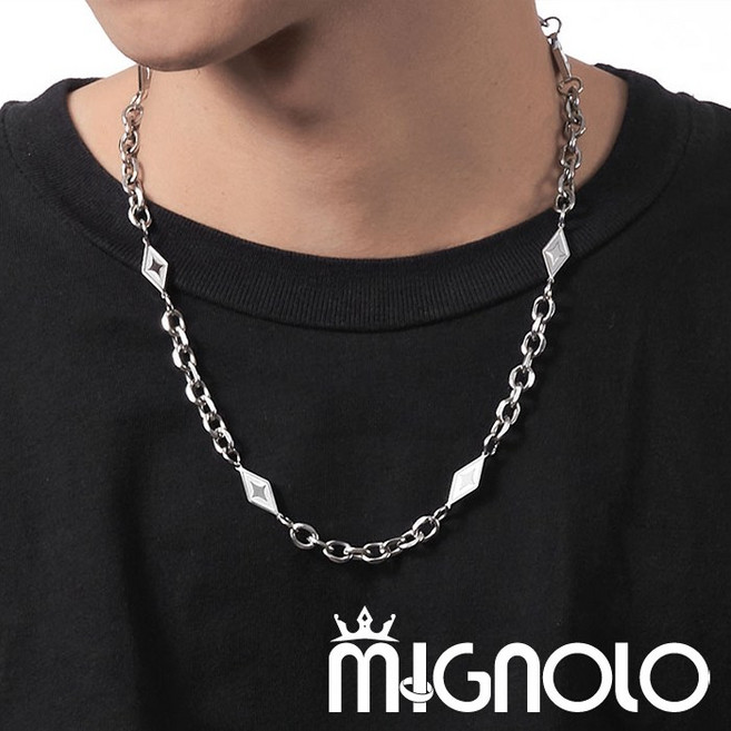 MIGNOLO 項鍊 多巴胺 鈦鋼項鍊 百搭 粗項鍊 嘻哈項鍊 316L醫療鋼