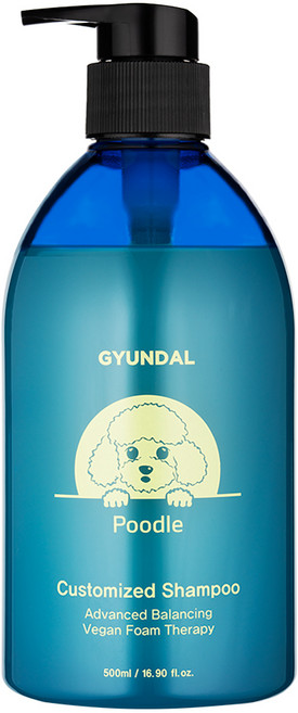 견달 푸들 전용 어드밴스드 밸런싱 커스터마이즈드 강아지 저자극 천연 애견 샴푸 린스 겸용, 1개, 500ml