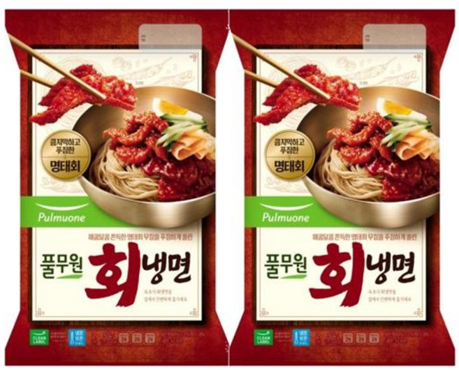 풀무원 속초 회냉면 2인분 504g 2개