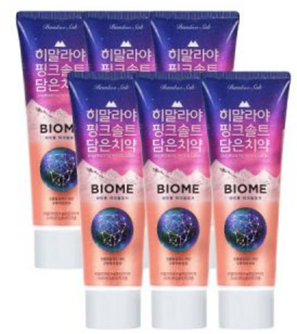 히말라야 핑크솔트담은 칫솔4입 (약한잇몸)x2개 ., 100g