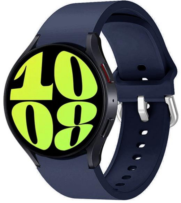 갤럭시워치7 울트라/6/6클래식/5프로/5/4/4클래식 호환 스포츠 실리콘 스트랩, 미드나잇 블루, 1개