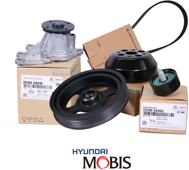 포터2 봉고3 A2엔진 겉벨트 세트 9종 모비스, 겉벨트세트