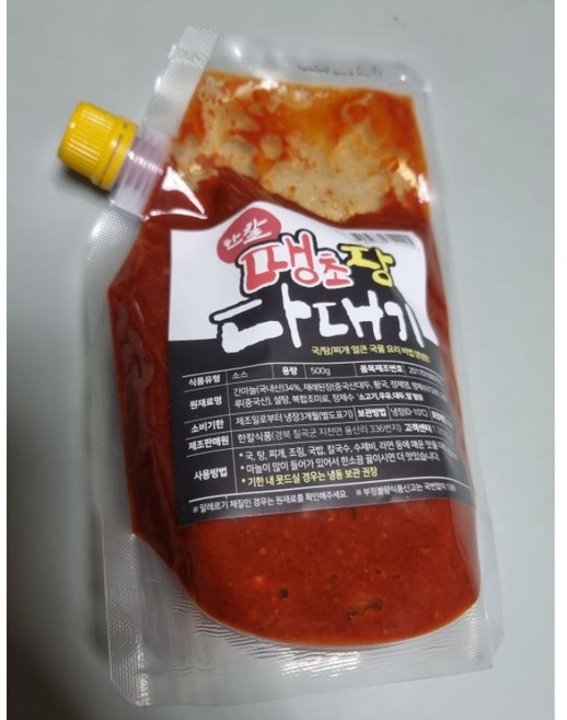 칼국수 양념장 칼국수 다대기 닭칼국수 매운 칼국수 수제비 국물 양념 칼국수 끓이는법, 1개, 500g