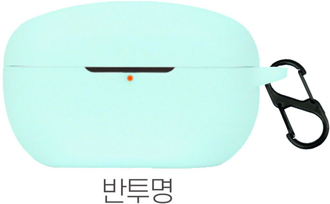 오네꼬네 소니 WF-1000XM5 실리콘 호환 케이스 젤리 투명 슬림 보호 커버 키링, 민트(반투명), 1개