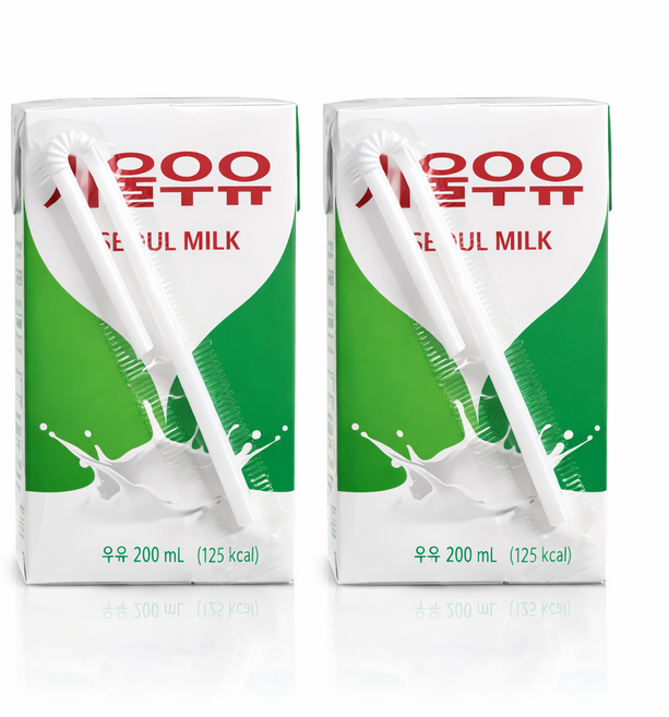 서울우유 멸균 흰우유, 200ml, 48개