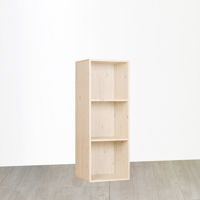 공간3단 책장, 3단, 공간3단--화이트옹이