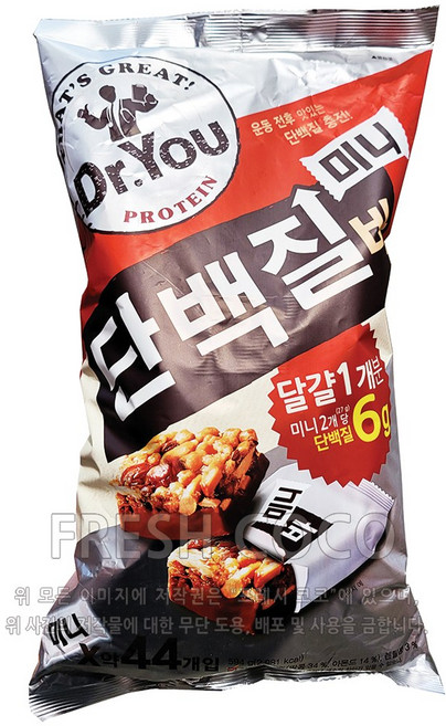 DR.YOU 닥터유 프로틴바 미니 594g, 13.5g, 44개