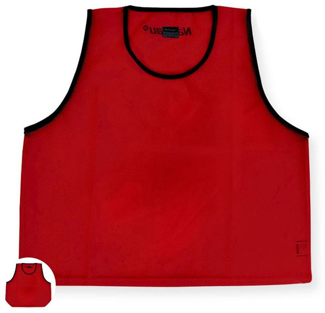 농구액세서리 연습콘 점프트레이너 발목테이프 손목보호대 스포츠 팀조끼V 성인용 레드