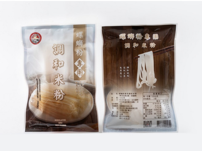 亟品 油潑辣子香菜螺螄粉 螺螄風味粉 柳洲風味, 1個, 【米粉包】120g螺螄粉專用米粉, 120g