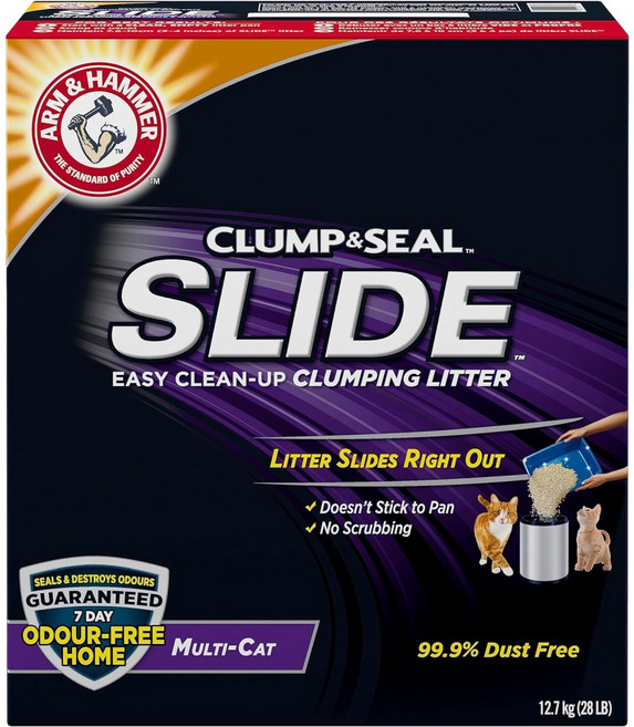 암앤해머 클럼프 씰 슬라이드 클레이 냄새 제거 반려묘 화장실 고양이 모래 12.7kg, 1개