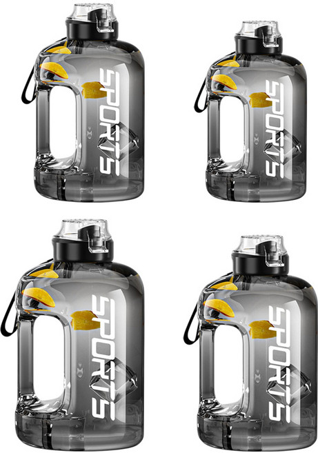 大容量噸噸桶 PC材質 耐摔耐用防變形, 1個, 5L, 黑