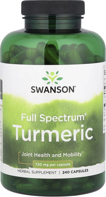 Swanson Full Spectrum® 강황 1440mg 캡슐 240정(캡슐 1정당 720mg), SwansonFullSpectrum강황1440mg캡슐2, 1개, 240정 - 쿠팡