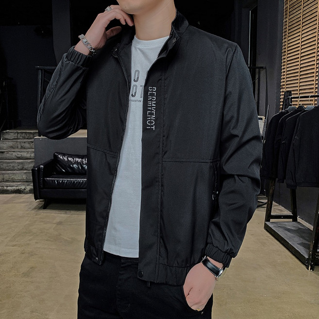 M-5XL 大尺碼男生外套 - 休閒夾克 防風外套 潮牌教練外套 機車棒球飛行外套 (台灣現貨)