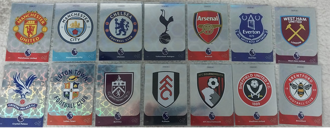 Panini EPL 2024 파니니 프리미어리그 클럽 앨블럼 Emblem, 번리 Burnley, 1개