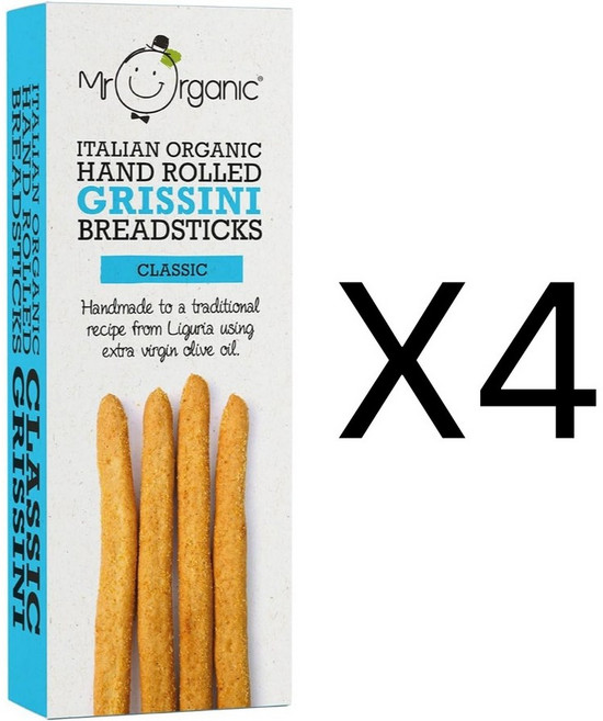 Mr Organic 클래식 그리시니 브레드스틱 영국 직배송 150g 4개