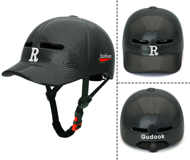 오토바이반모헬멧 야구모자헬멧 소두핏 바이크 오픈 페이스, 글로시카본파이버화이트