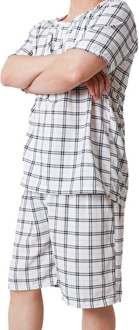 폭스 엠보 시어서커 반팔 잠옷세트 E6 남성용