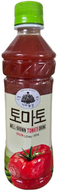 웅진 가야농장 토마토 주스, 340ml, 2개