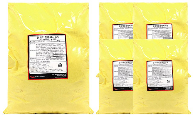 푸드올마켓_ 레벤 닭고기맛 분말시즈닝 5kg-벌크 한박스 (5kg x 4ea), 5kg, 4개