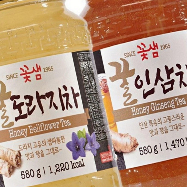 꿀생강차 꿀도라지차 전통차 홈카페 티백 음용용 580g 2종