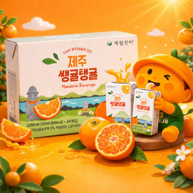 아트박스/제주하우스 제주하우스 모드락 제주무농약 감귤주스 125mlx24EA, 125ml