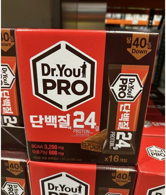 기타브랜드 오리온 닥터유 프로 단백질바 70g 기타헬스보조제, 1.12kg, 1개 - 쿠팡