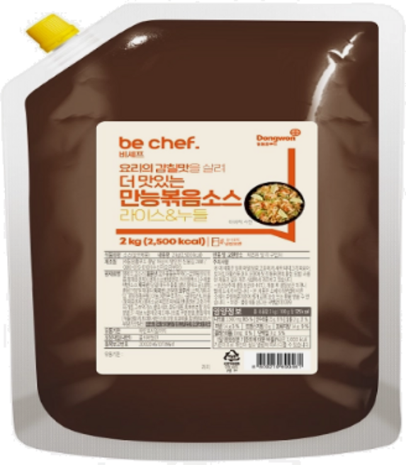 동원홈푸드 비셰프 만능볶음소스 라이스&누들, 2개, 2kg
