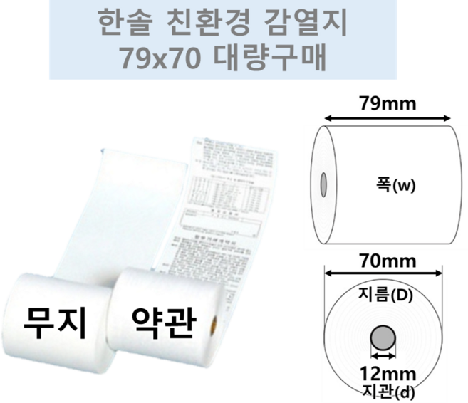 한솔 감열지, 50롤