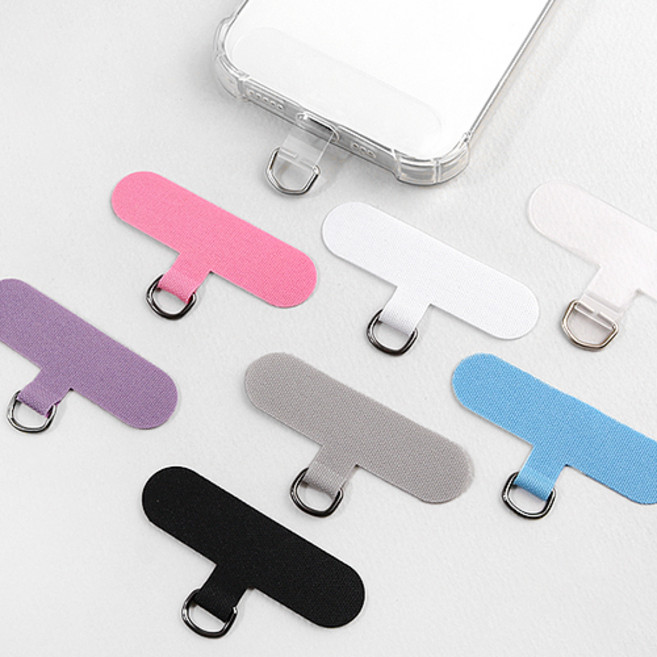 비즈아이 [9-868-02]핸드폰 스트랩고리 태그홀더 일자 행온택 60x16mm 1개