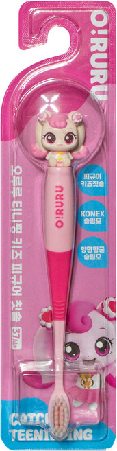 캐치티니핑 피규어 키즈 어린이칫솔, 하츄핑, 1개입, 4개