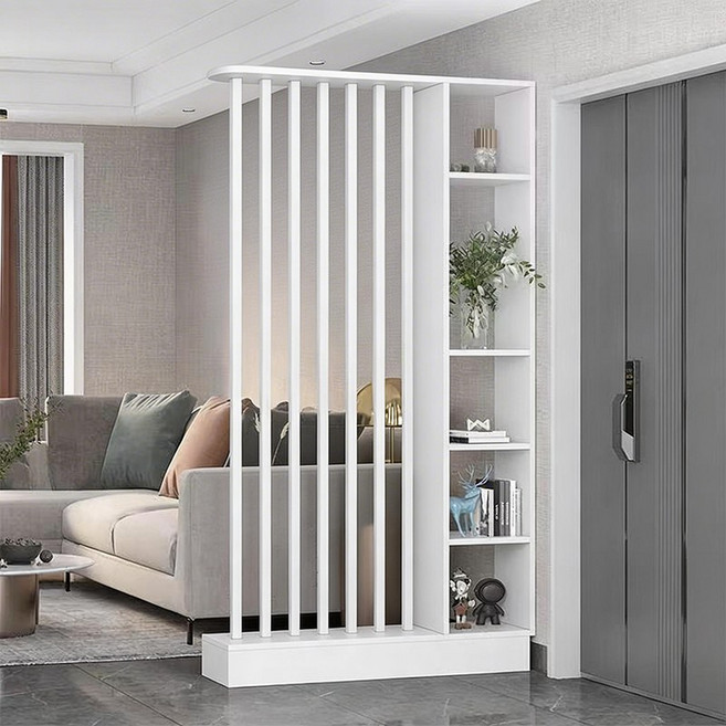 공간분리파티션 모던 스트라이프 가벽 인테리어 파티션, 흰색