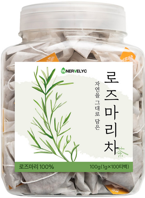 이너블릭 로즈마리차 1500만 티백 판매 돌파 PLA 친환경 필터, 1g, 100개입, 1개