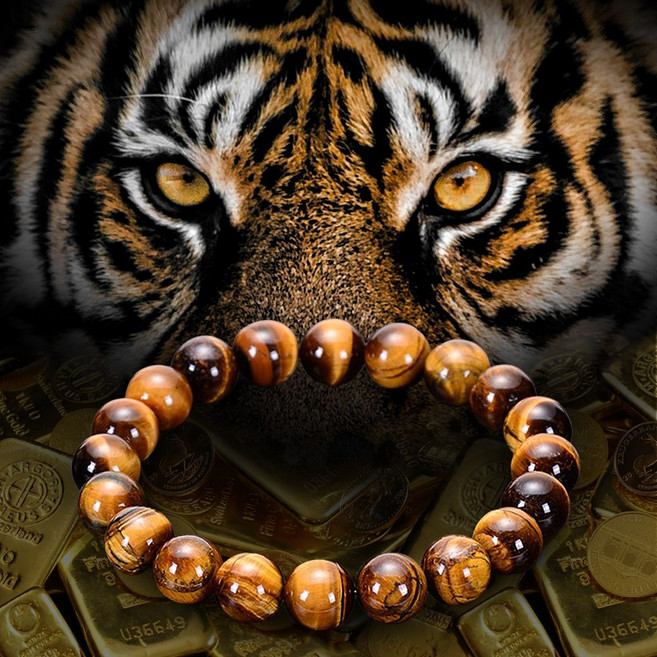 베리엣지 특AA급 행운담은 호안석 팔찌 천연원석 블루 그린 레드 패션 액막이 재물운 염주