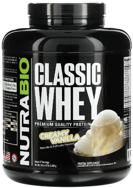 뉴트라바이오랩스 클래식 유청 단백질 Classic Whey 크림 바닐라 2268g, 1개 - 쿠팡