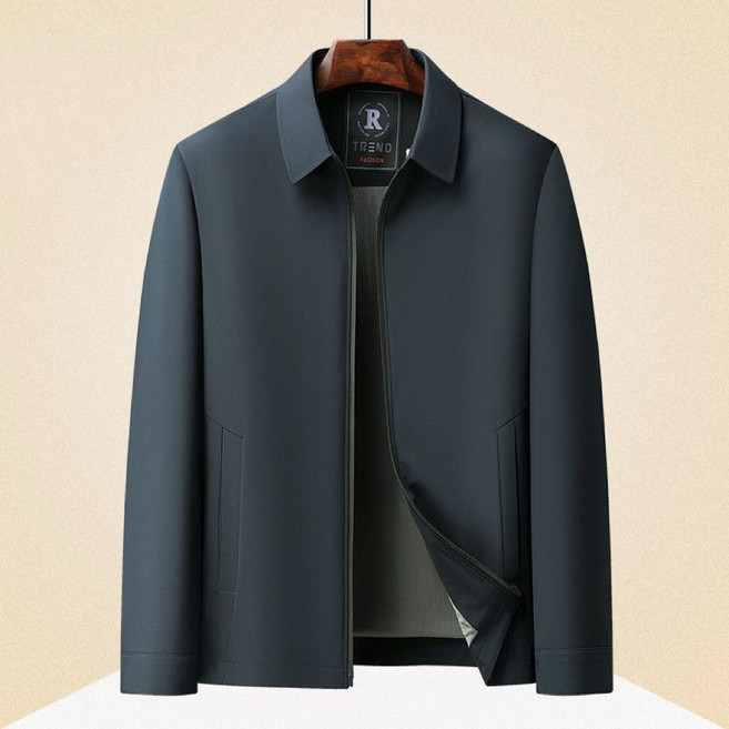 중장년 남성 자켓 프리미엄 남자 코트 긴팔 재킷 상의 봄 가을 중년 아빠룩 긴팔 점퍼 아우터 CJJ