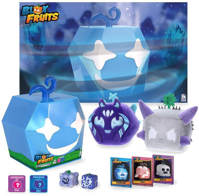 PhatMojo Blox Fruits Diamond Collector Bundle – 11-Piece Set with 2 Plush Figures Minifigures 3