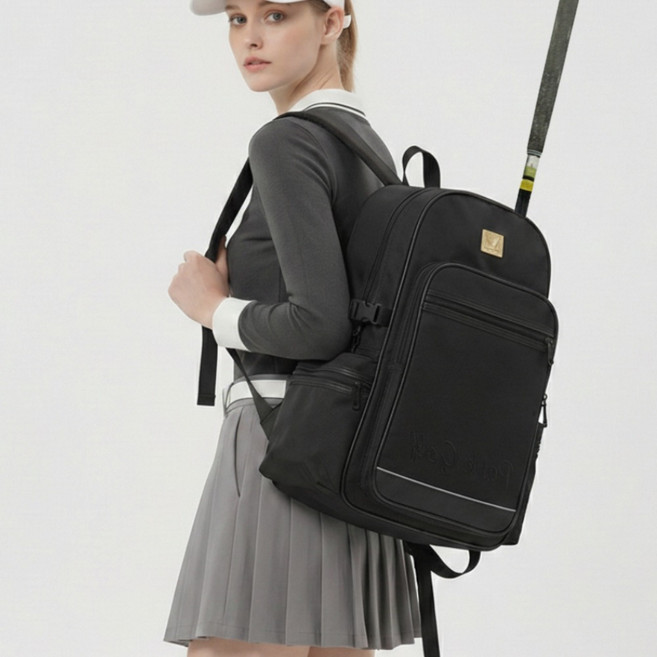 다운타운 파크골프 백팩 파크골프채 가방 프리미엄 배낭, P-BLACK