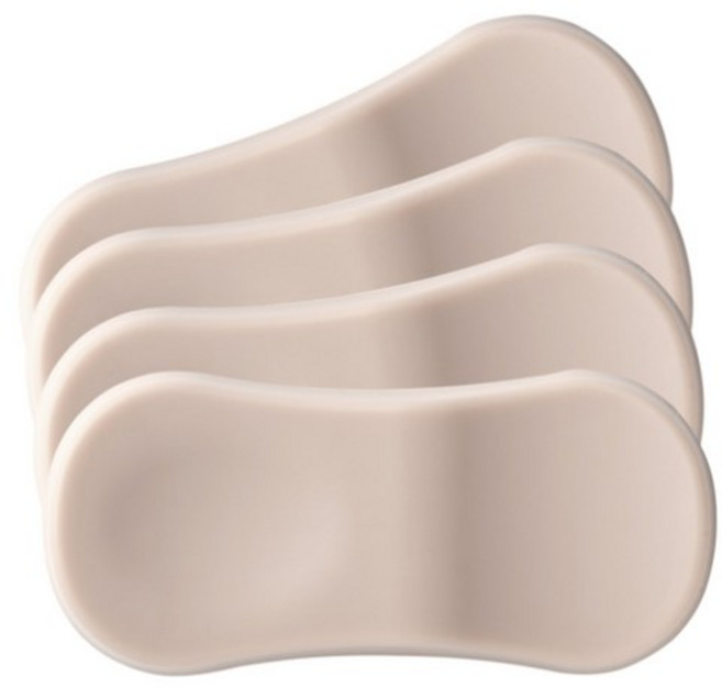 디아르 플래티넘 실리콘 수저 받침, baby pink, 20개