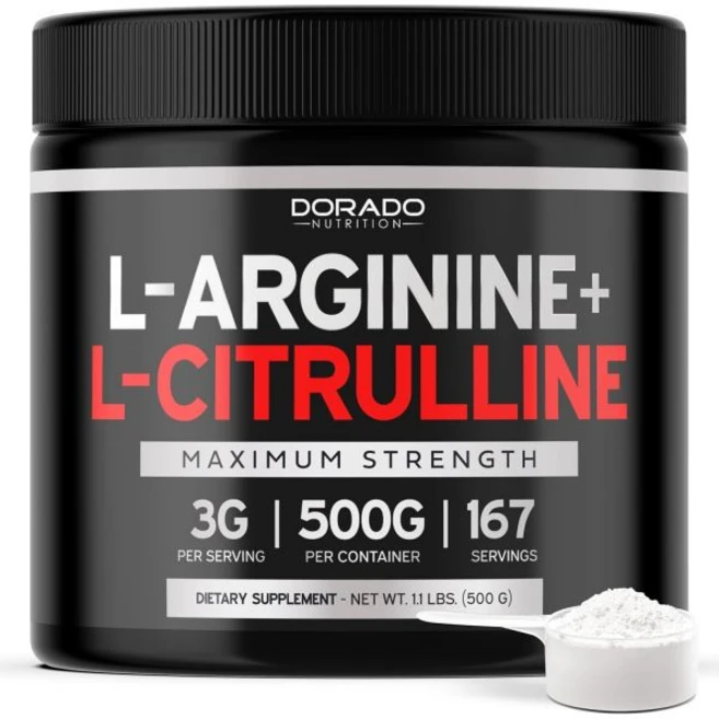 아르기닌 L 시트룰린 파우더 (3g) 산화질소 부스터 남성 여성용 운동 체력 성능 지구력 비건 세이프 & 미국산, L-Arginine L-Citrulline Powder, 1개 - 쿠팡